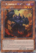 Cir, Malebranche of the Burning Abyss (Platinum Secret Rare) - Quarter Century Stampede (RA04)
