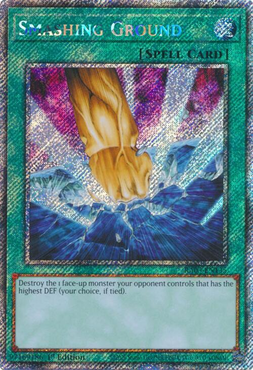 Smashing Ground (Platinum Secret Rare) - Quarter Century Bonanza (RA03)